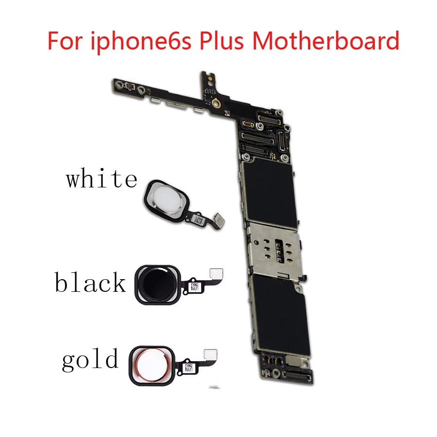 100% tested Original Unlocked Motherboard for iphone6s Plus 6S+ Motherboard with Touch ID Function logic board  quality plate