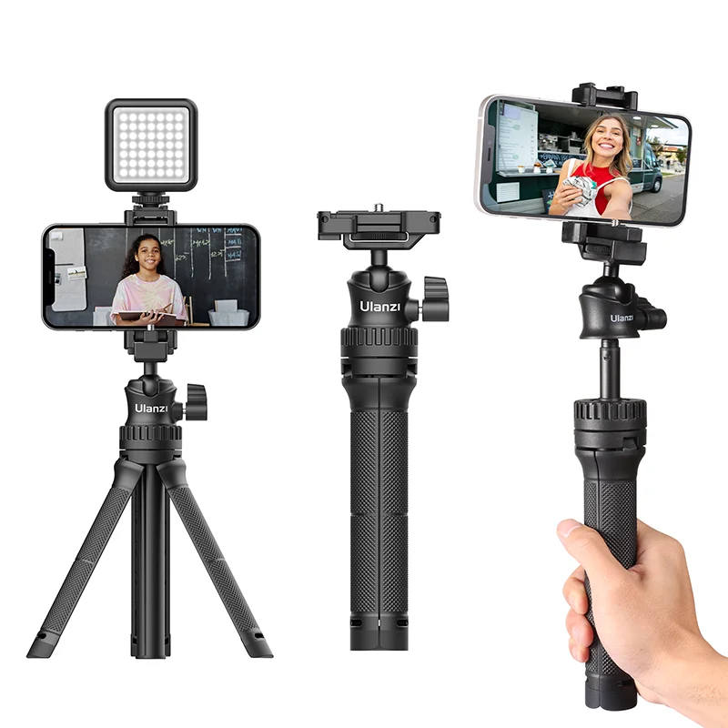 

MT-34 Extend Tripod 360 Adjustable Ballhead 2 in 1 Phone Clamp Holder Smartphone DSLR SLR Tripod for iPhone 12 Pro Max 11