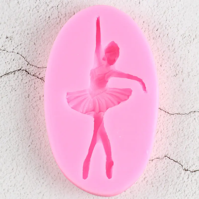 Силиконовые формы с изображением балерины DIY вечерние кексов Топпер конфет глины