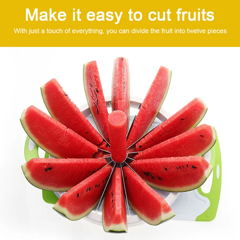 Кухонная ломтерезка для арбуза большая разделитель дыни из нержавеющей стали