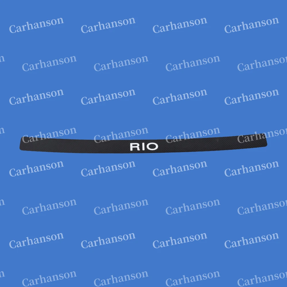 Для KIA RIO отделка багажника заднего бампера протектор порога Обложка Авто