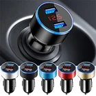 Универсальное автомобильное зарядное устройство USB 3,1 А 5 В, 2 порта, быстрая зарядка для Subaru Forester XV mitsubishi asx outlander honda civic mazda 2