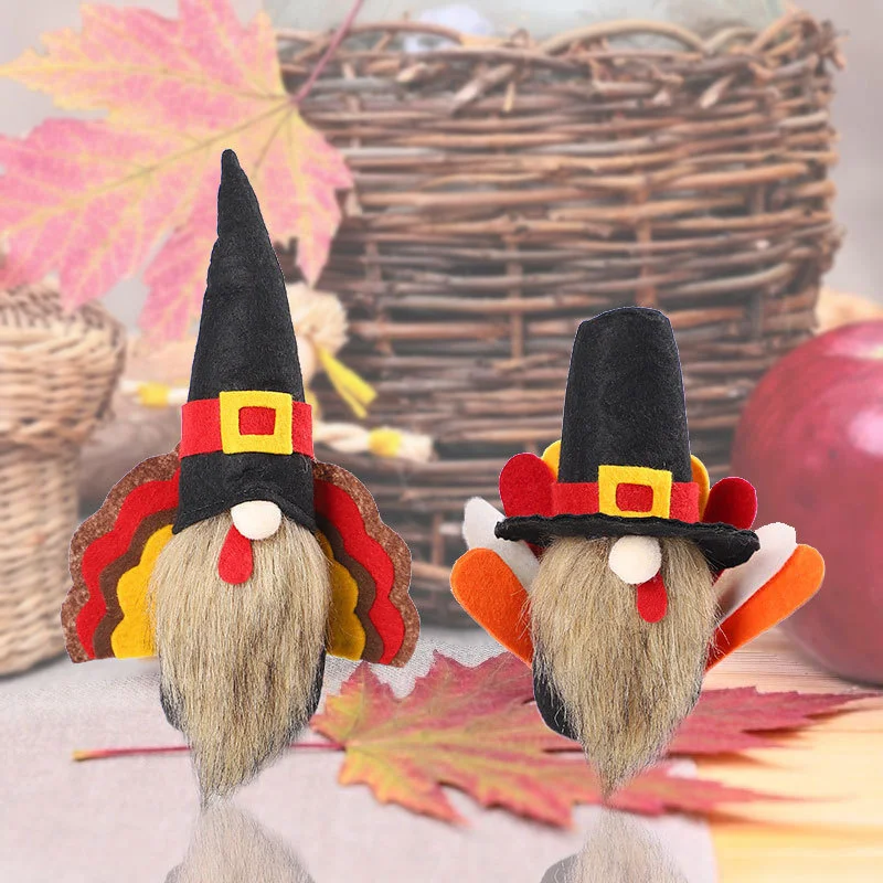 

2021 New Halloween Long Legs Rudolph With Broom Dwarf Doll Creative Faceless Doll Home Decoration Desktop Ornaments