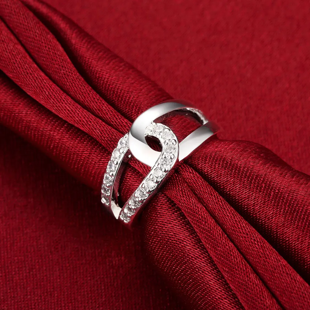 

European and American Zircon Ring Fashion Adjustable Rings for Women R212
