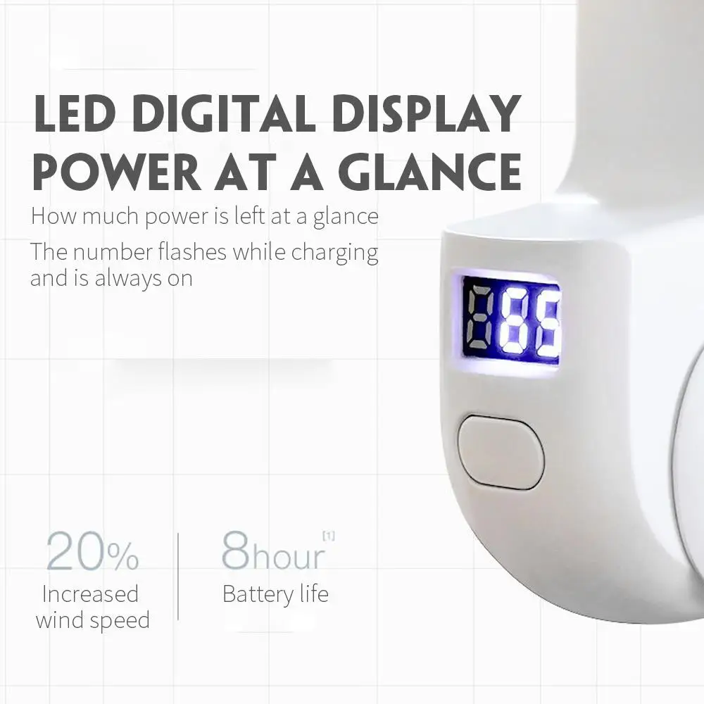 Портативный мини вентилятор SOLEDI портативный с низким уровнем шума 1200