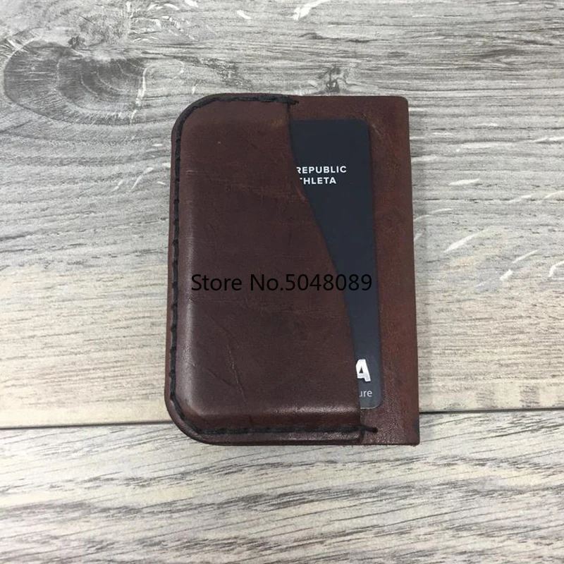 Двухсторонний четырехкарманный минималистичный кошелек из японской стали с