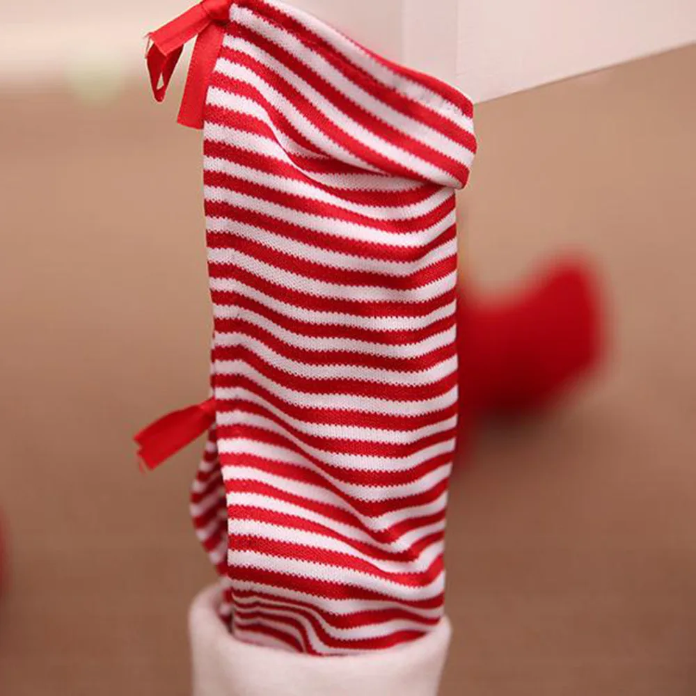 1 шт./компл. Забавный DIY Рождественский стул покрытие для ног рождественские украшения столы и стулья покрытия для ног Нескользящие Чехлы Прямая поставка 923