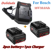 18v10000mah rechargeable for bosch 18v battery backup10 0a portable replacement bat609 indicator light3a battery charger
