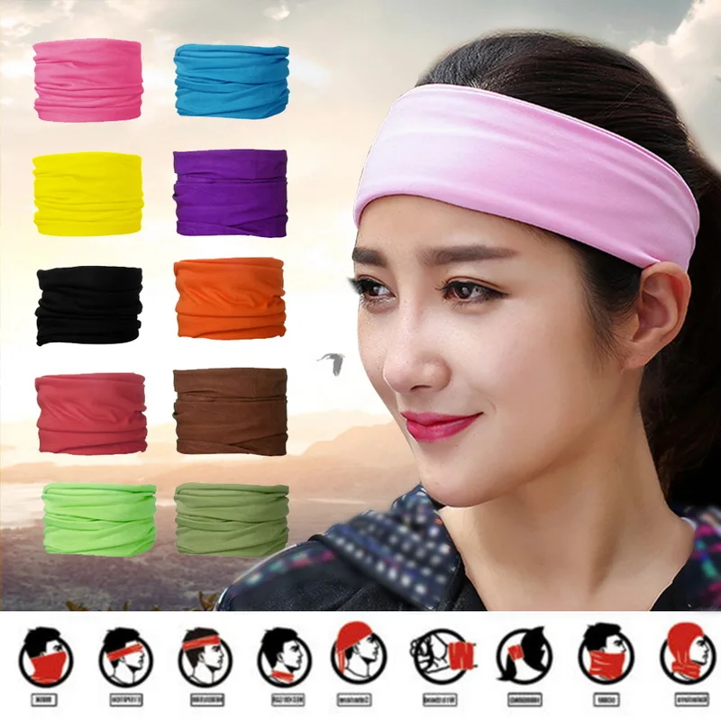 

Solid Sports Headband Women Fashion Elastic Hair Bands Running Fitness Yoga Headwear Female Stretch Wash Makeup Hair Accessories
