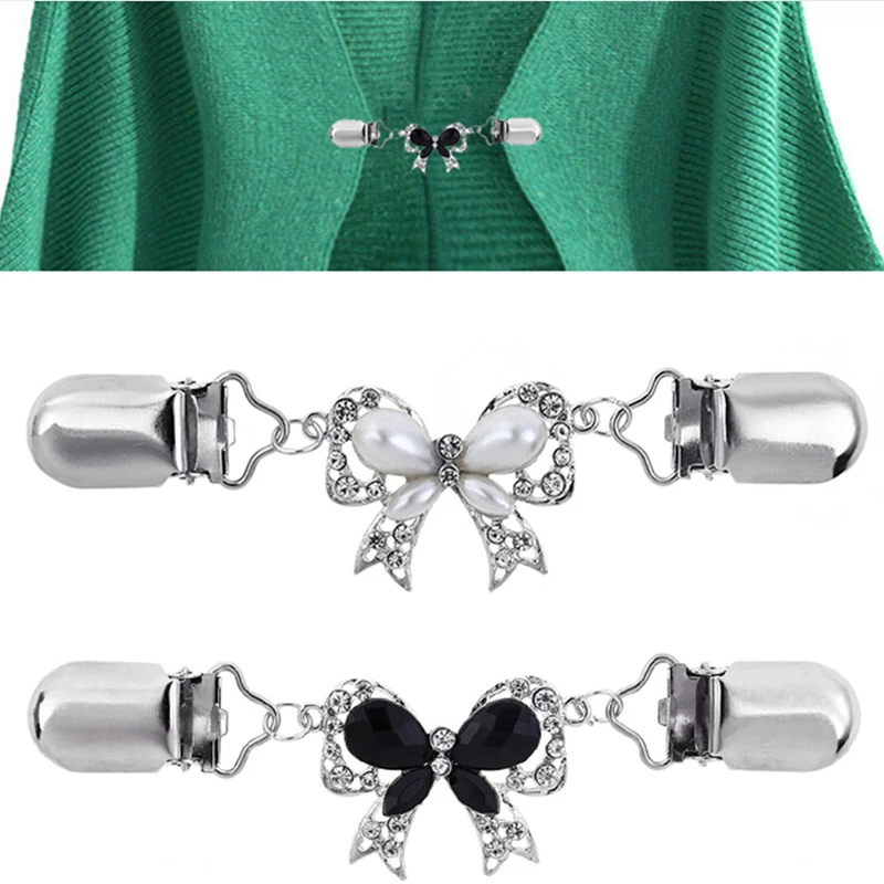 

2 цвета Модный бант кардиган свитер блузка булавка для шали брошь клипса утка шарф застежки