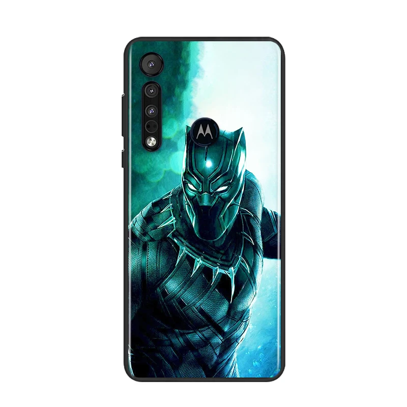 

Marvel Cool Panther For Motorola G9 G8 G Edge One E7 E6 Power Lite Marco Hyper Fusion Plus Play Black Phone Case
