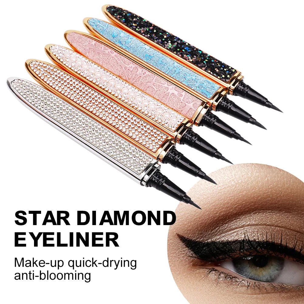 

2-in-1 Eyeliner Pen Self-Adhesive Eyeliners Strong Hold for Eyelashes Long-Lasting Eye Makeup Eyelash Wearing for Woman Female