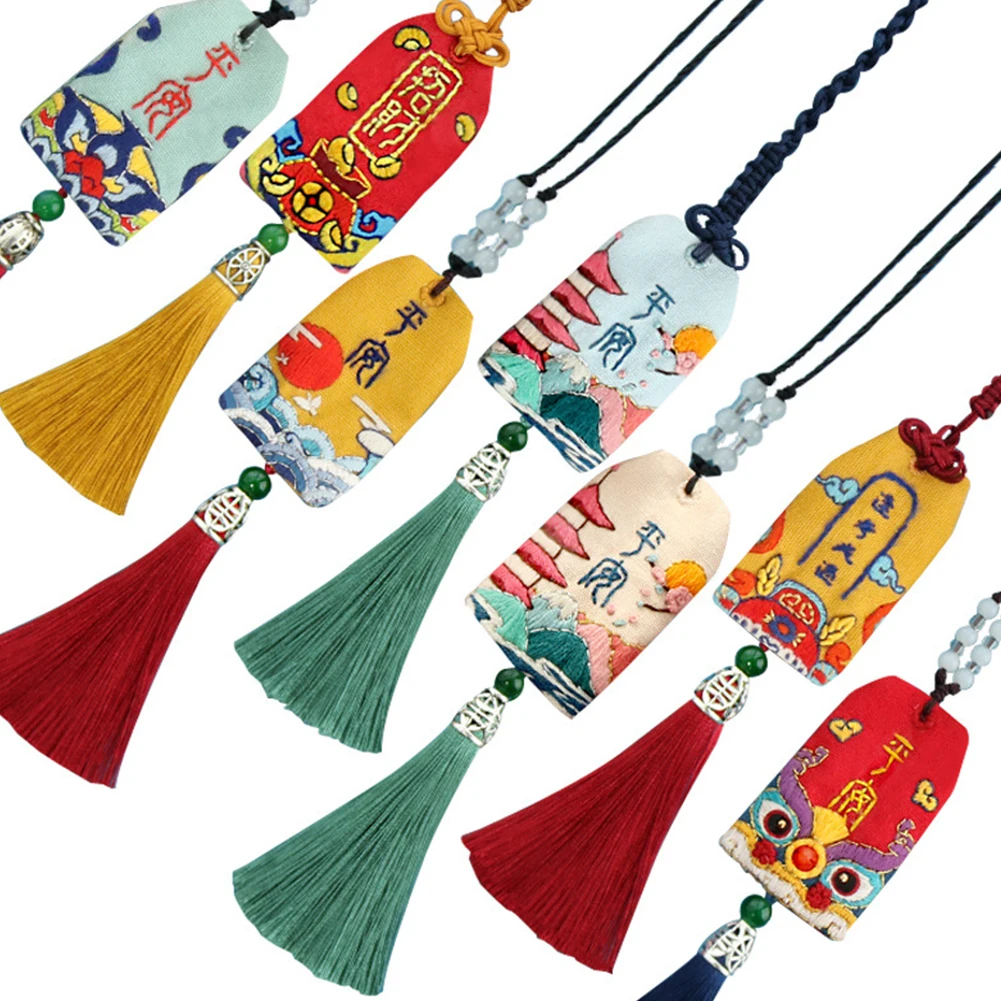 Chinese Best Wishes DIY Embroidery Amulet Handcraft Needlework Cross Stitch Kit Cotton Cartoon Talisman Gifts For Family Friends | Дом и сад