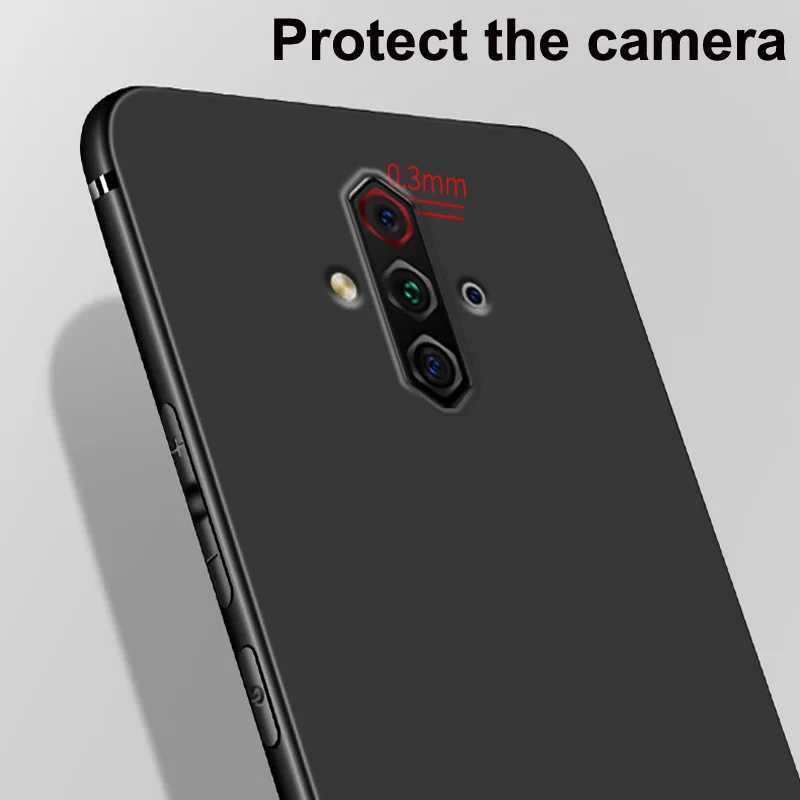 Чехол для ZTE Nubia Play 5G 2020 черный Камуфляжный Силиконовый ТПУ мягкий чехол задней
