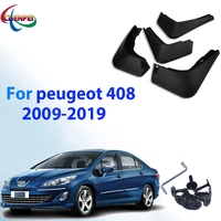 for peugeot 408 2009 2019 car fender front rear mud flaps guard splash car car exterior decoration accessories