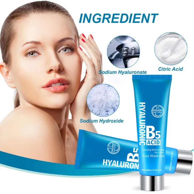 

Facial Cleansing Gel Facial Cleanser Moisturizing Gentle Daily Face Wash Face Washing Product Makeup Remover 100ml Face Gel