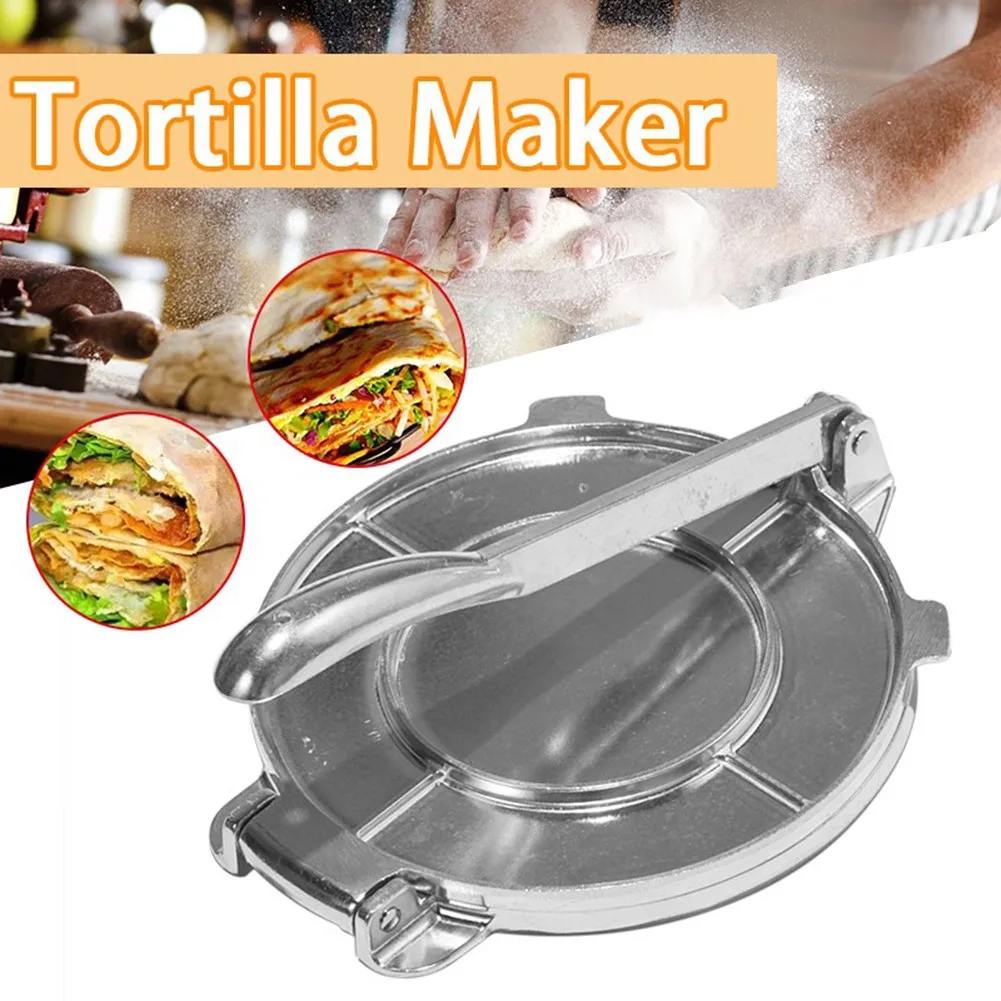 

Household Tortilla Press Machine DIY Aluminum Alloy Cake Press Dumpling Wrapper Tortilla Machine Kitchen Bakeware Tool