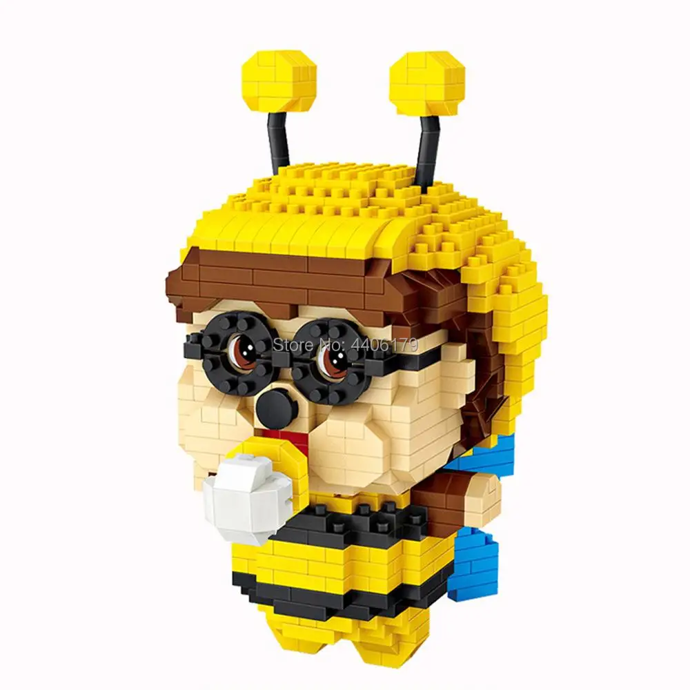 

hot lepining creators classic japan Anime lovely cartoon CHICHI bee mini micro diamond building blocks model bricks toys gift