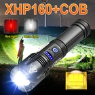 Новый мощный светодиодный фонарик 880000LM XHP160, перезаряжаемый светодиодный фонарь, USB тактический фонарь Xhp50.2, супер яркий охотничий фонарь