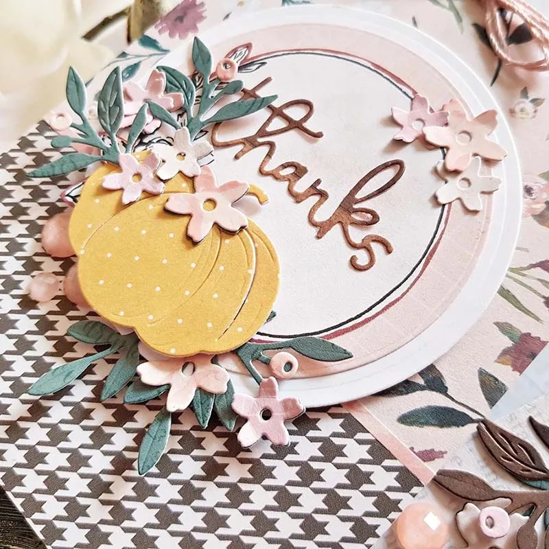 Маи цветок и листья металлические режущие штампы трафареты для DIY скрапбукинга