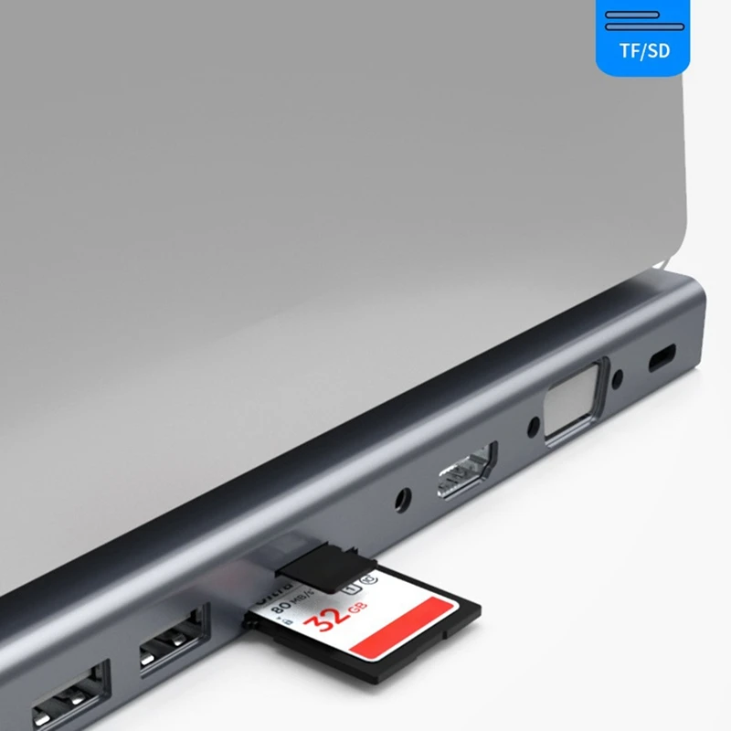 

Type-C Docking Station 11-In-1 Multi-Function Hub USB 60W PD 4K HDMI VGA HUB for Pro