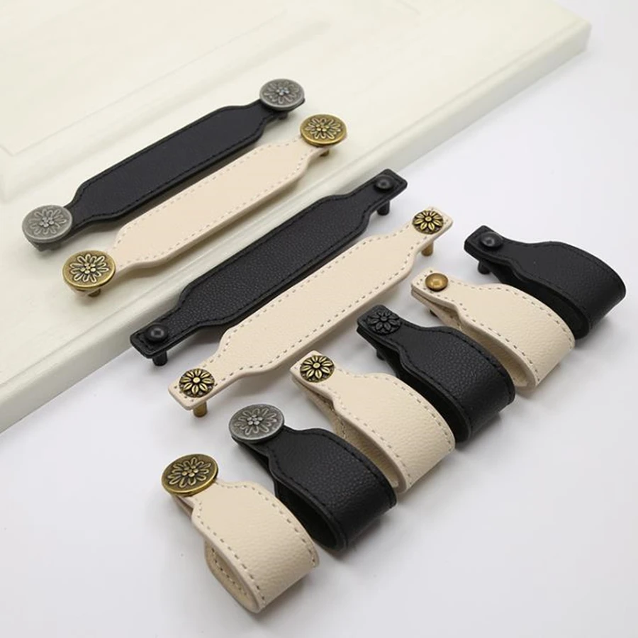 Ручка для шкафа LCH в китайском стиле белая из синтетической кожи ручка мебели