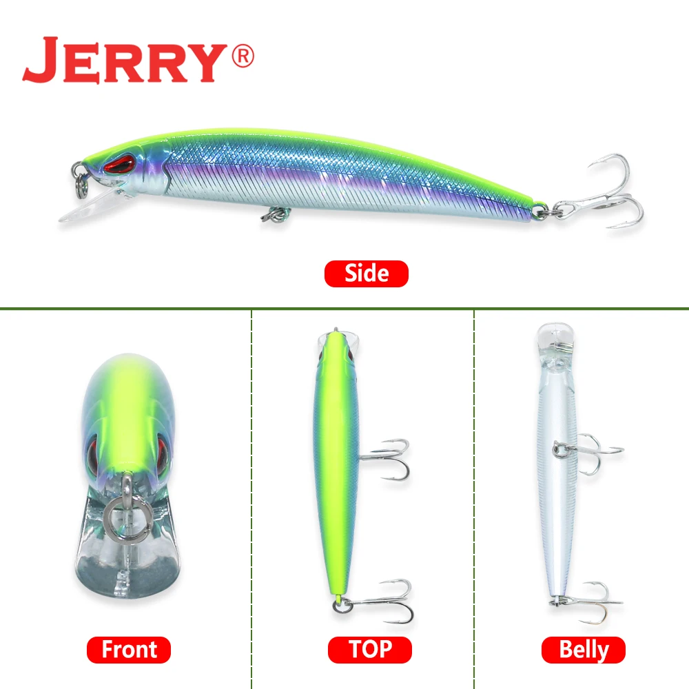 Jerry Arrow Minnow поплавок приманка морской 9 см 7 9g Жесткий Пластик дребезжащий