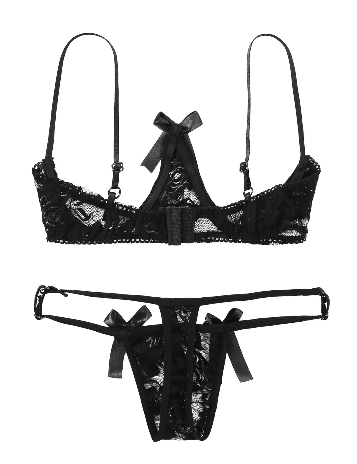 Комплект женского кружевного нижнего белья из 2 предметов | Тематическая одежда и