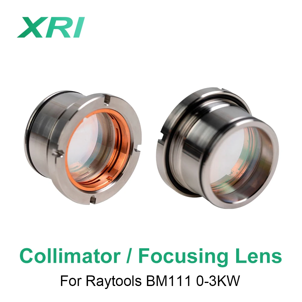 Fiber Laser Focusing Collimator Lens D30 F100 F125 F155mm 3KW with Lens Holder for Raytools Laser Cutting Head BM111