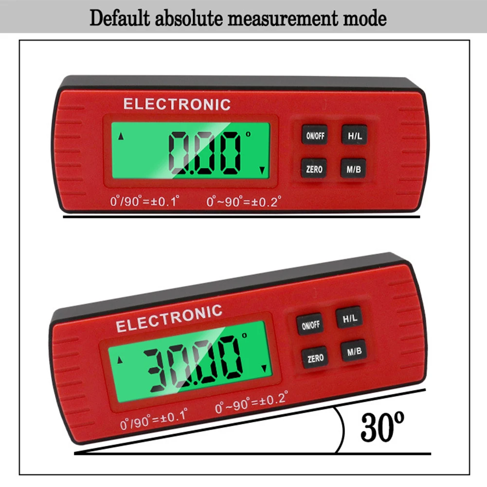 Цифровой магнитный Алюминиевый умный Инклинометр IP54 Водонепроницаемый