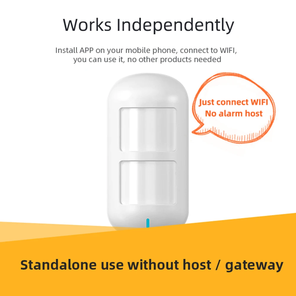 ИК детектор движения против домашних животных беспроводной с Wi Fi и датчиком