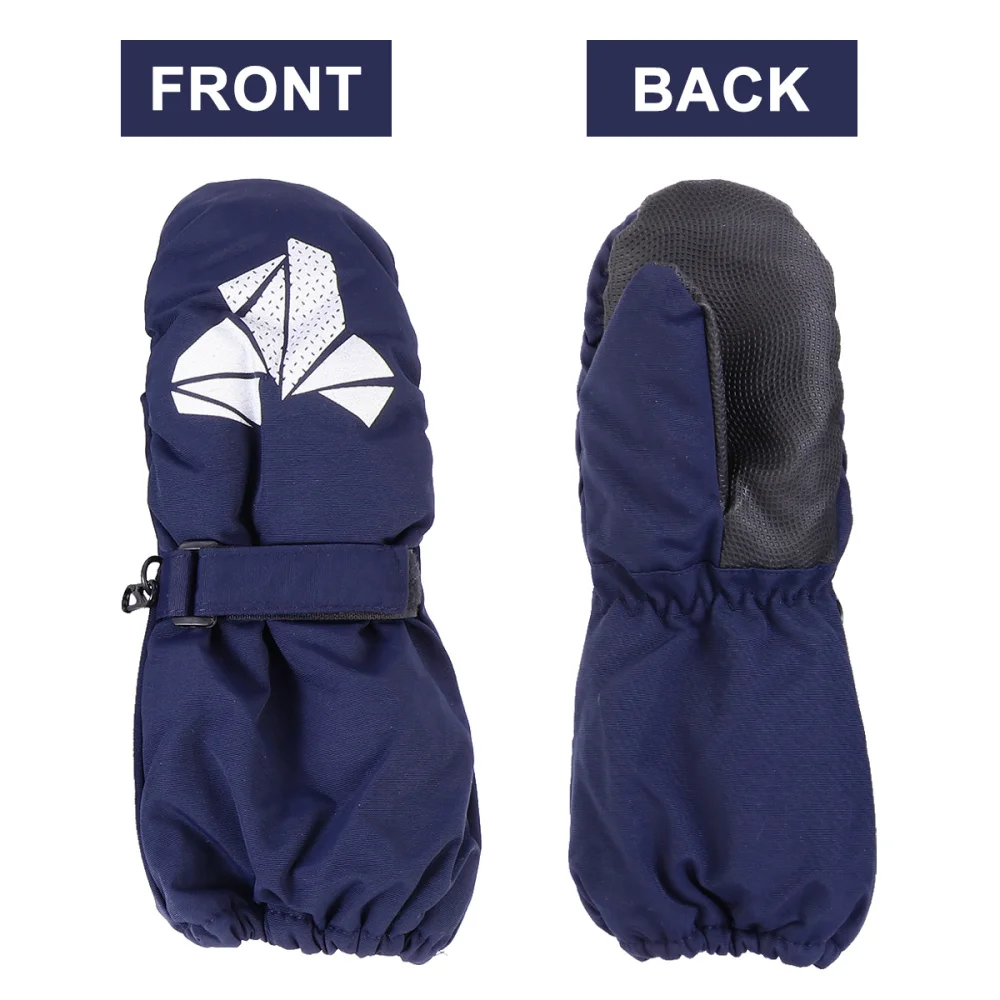 

1 Pair Children Winter Warm Ski Windproof Non-slip Snow Mittens