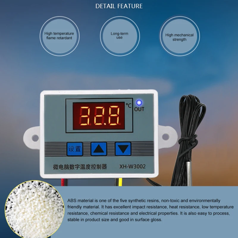 

XH-W3002 Digital Temperature Controller Thermostat 110V-220V 1500W Thermoregulator Aquarium Incubator Temp Regulator