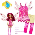 Костюмы на Хэллоуин для девочек, комплект одежды Mia и Me, костюм для косплея Mia, Детский костюм на день рождения, Карнавальная Одежда для девочек