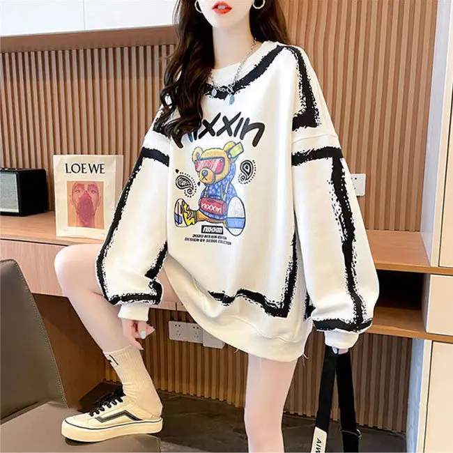 

Новинка осени 2021, нишевый свитер, женская тонкая Свободная блузка в ленивом стиле