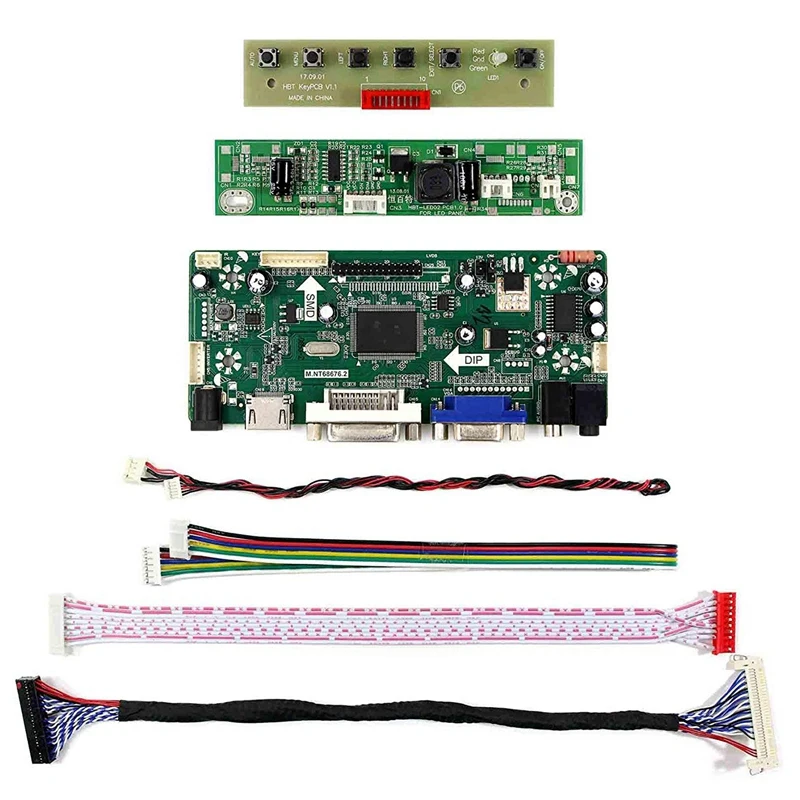 Hot 3C-Hdmi Vga Dvi Audio Lcd Driver Board For 17Inch M170Etn01.1 1280X1024 6Pin Led Backlight 30Pin Screen | Электроника