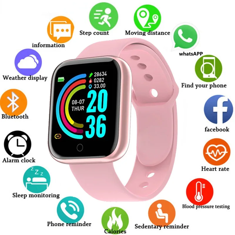 

Digital Smart Sport Watch Men's Watches Digital Led Electronic Wristwatch Bluetooth Fitness Wristwatch Women Kids Hours Hodinky
