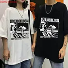 Футболка мужская с графическим принтом аниме, уличная одежда в стиле Харадзюку, летняя