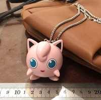 tomy pokemon action figure jigglypuff key chain pendant anime doll doll necklace model toy