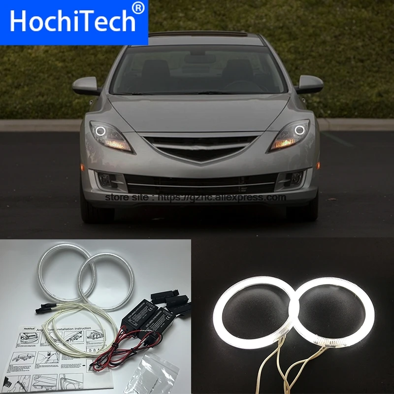 HochiTech для mazda 6 2007 2012 ультра яркий дневной светильник DRL с холодным катодом (CCFL)