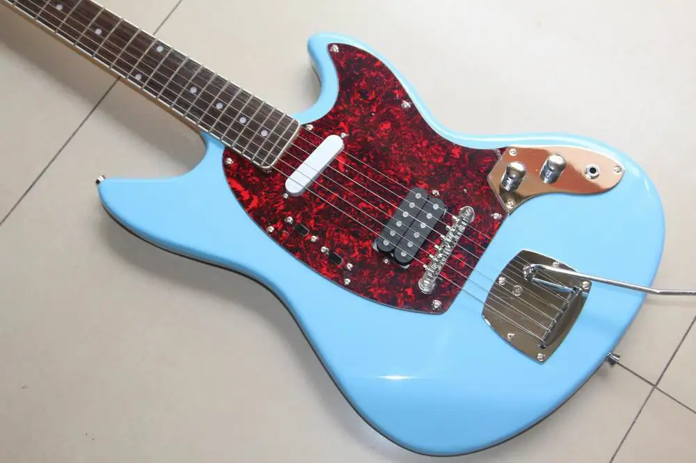 Новое поступление китайская гитара Jaguar Модель гитары лучшего качества в синем