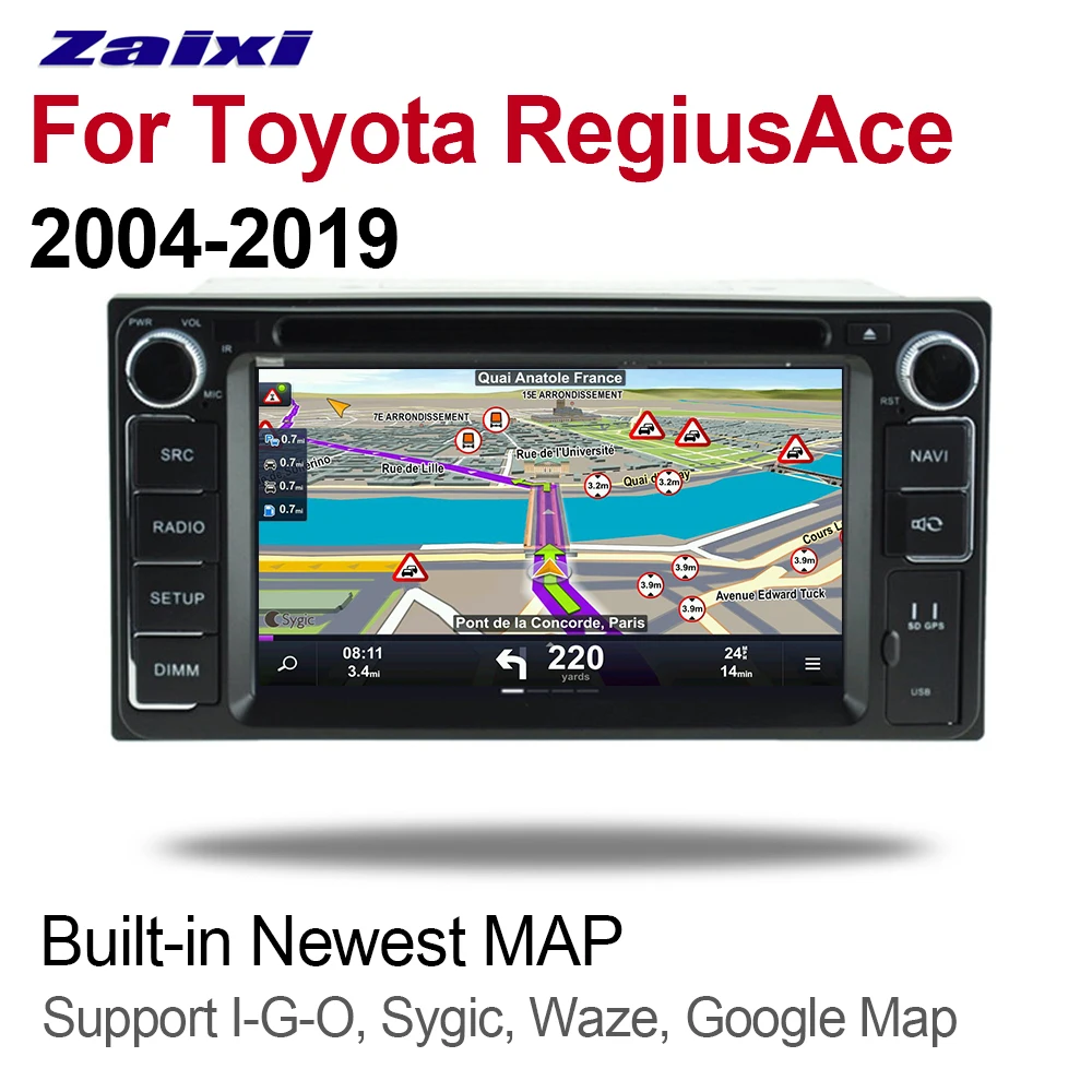 Мультимедийная система ZaiXi 2 DIN Android 9 GPS Bluetooth радио усилитель HD
