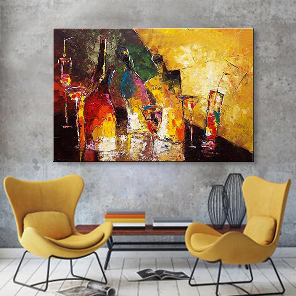 Картина маслом на холсте ручной работы Современная 100% Лучшая Художественная