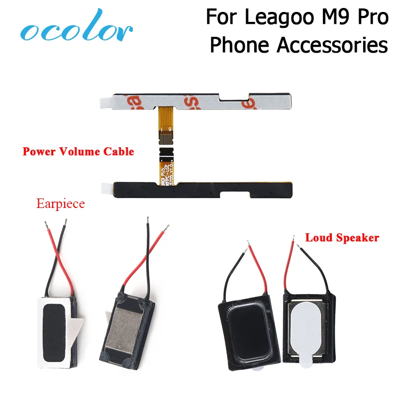 ocolor For Leagoo M9 Pro Power Button Volume Key Cable Earpiece Loud Speaker Replacement Parts High Quality | Мобильные телефоны и