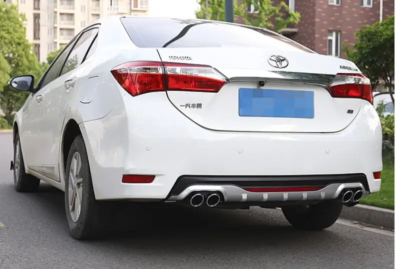 Для TOYOTA COROLLA ABS задний бампер диффузор защитные бамперы для- COROLLA набор бампер задний спойлер
