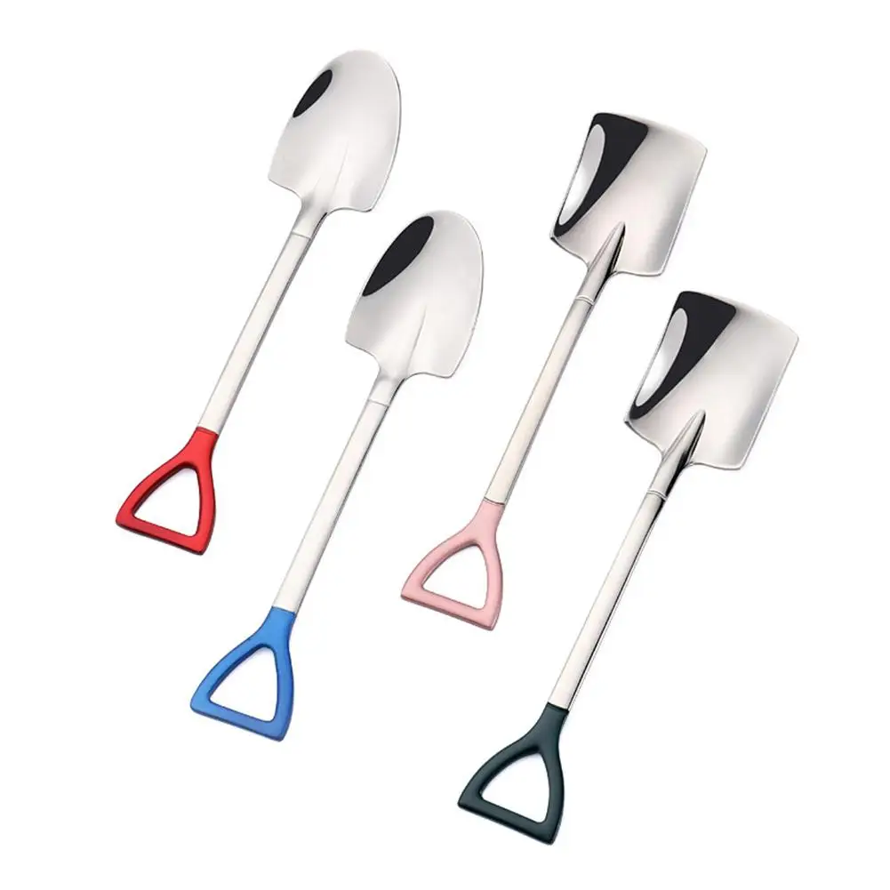 

Spade Shape Spoon For Dessert Ice Cream Decorative Spoon Tableware Accessories