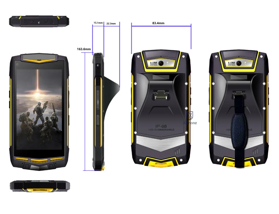 Оригинальный сканер штрих кода V2 Android устройство для чтения детской версии 1D + 2D