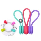 3 шт.упак. магнит сматывания шнура органайзер для проволочных кабелей, магнитный держатель наушники намотки кабели клипсы для хранения аксессуары