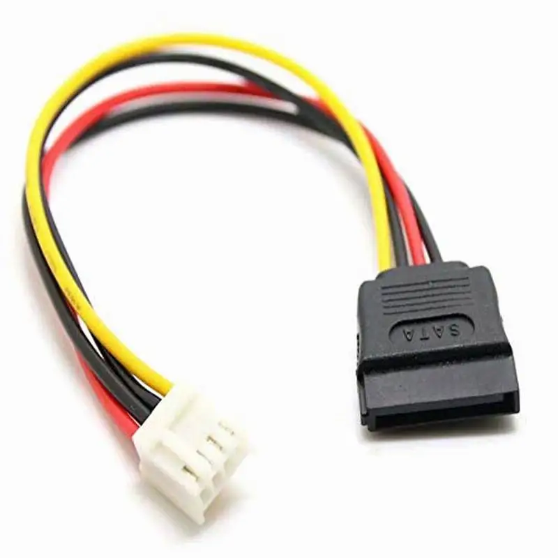 ITX FDD Гибкая 4-контактная гнездовая 2 54 мм к 15-контактному SATA гнездовой адаптер