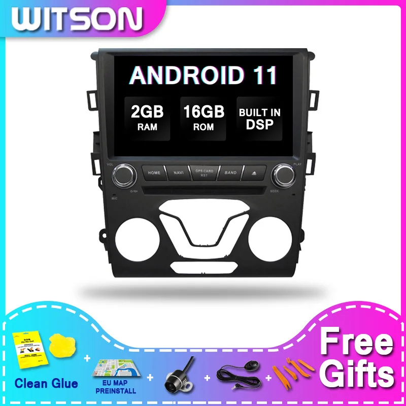 

Автомобильный мультимедийный плеер WITSON DSP 2 ГБ, 16 дюймов, 2Din, Android 11, для FORD MONDEO 2013, радио, аудио, GPS, Glon